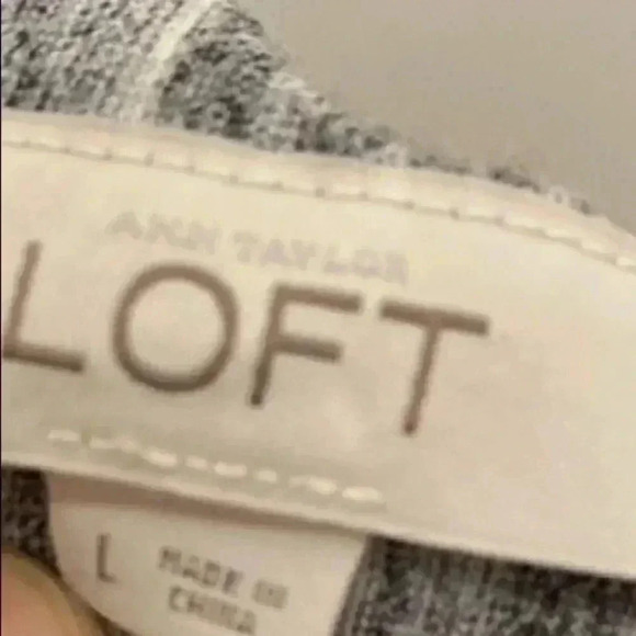 LOFT Grey Back Cross Strap Maxi Dress L - Picture 7 of 8